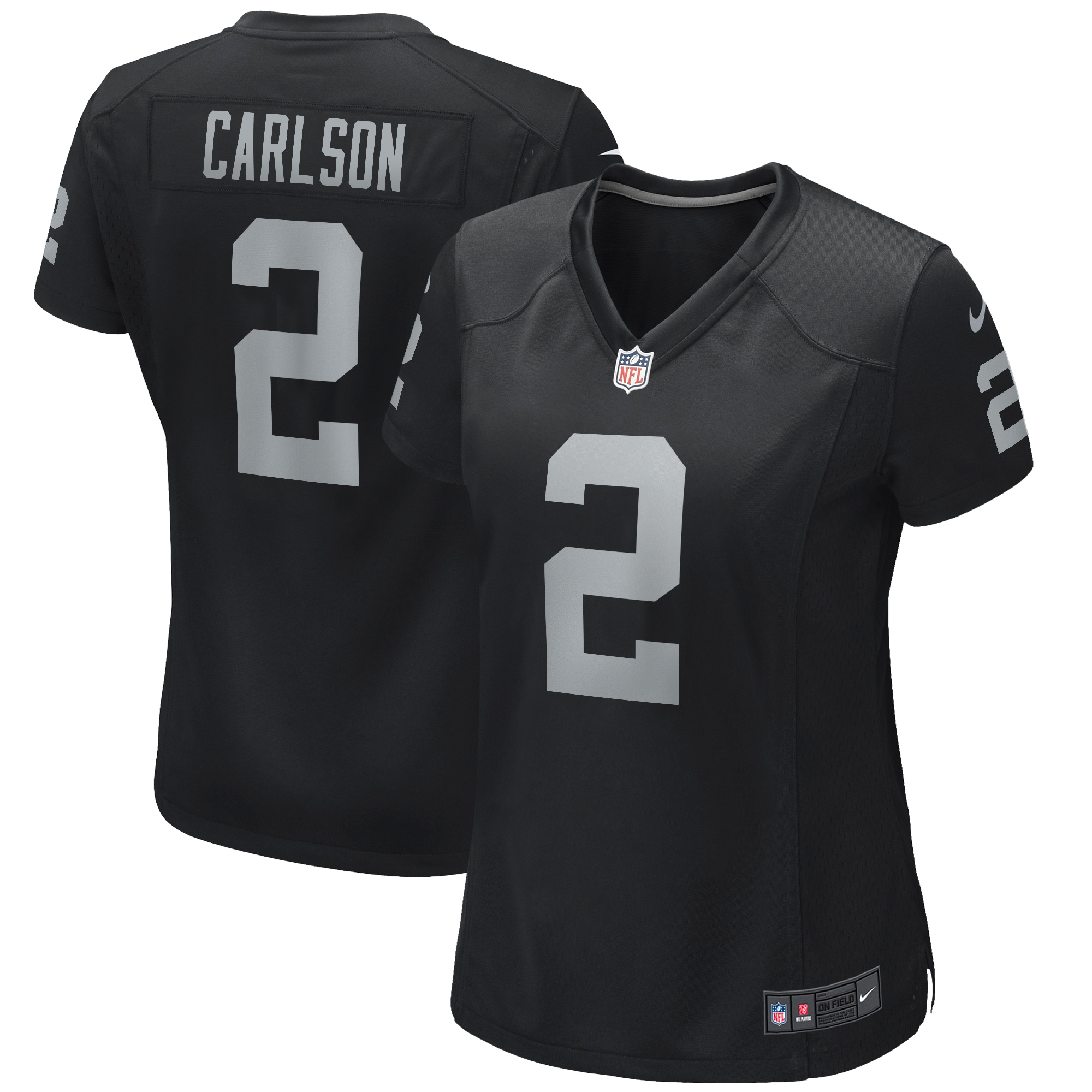 Women’s Las Vegas Raiders Daniel Carlson Black Player Game Jersey