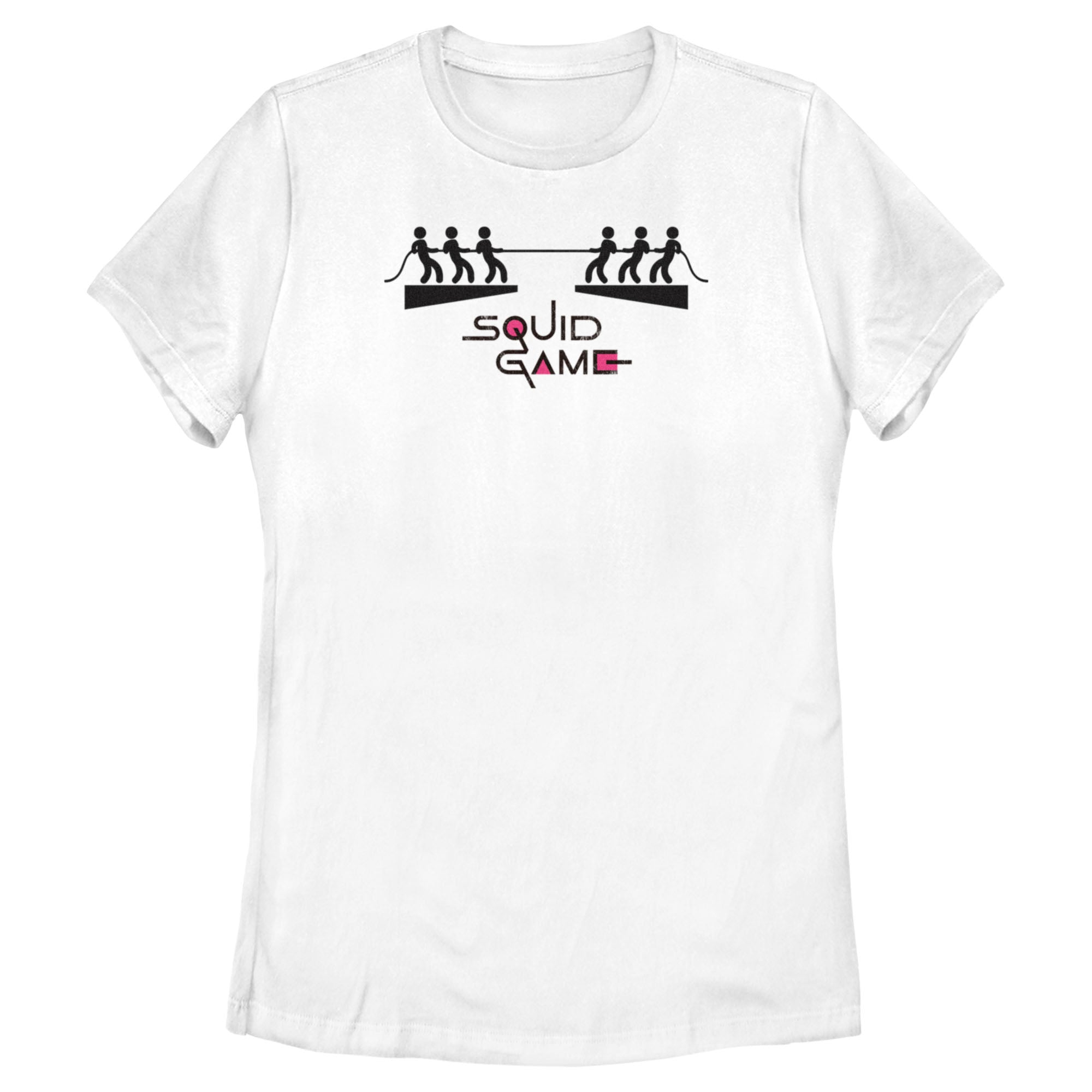 Squid Game Women’S Stick Figure Tug Of War  T-Shirt