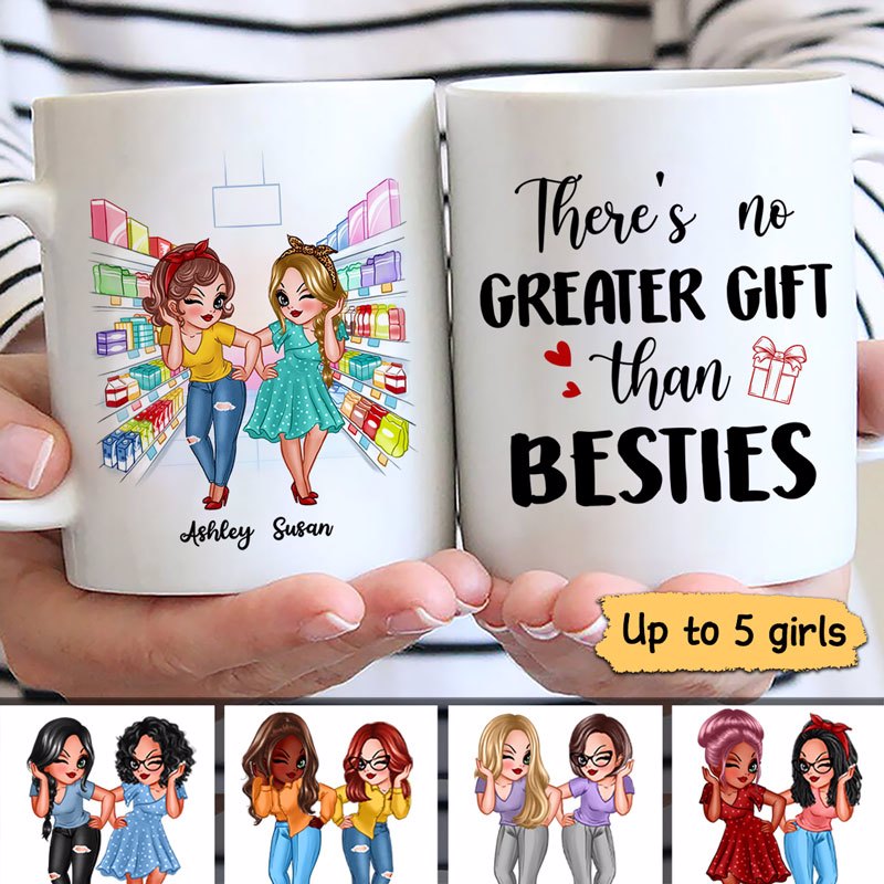 Sassy Girls In The Supermarket Personalized Mug