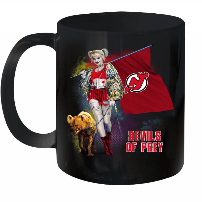 Harley Quinn flag New Jersey Devils Of Prey Ceramic Mug 11oz