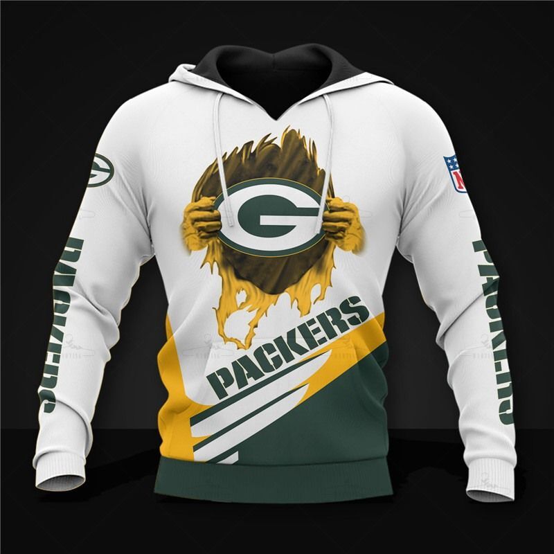 Green Bay Packers Hoodie Cool Graphic Gift For Men