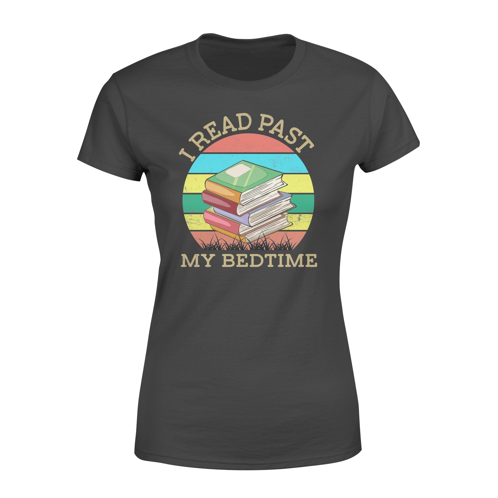 Vintage I Read Past My Bedtime Gift Book – Premium Women’s T-shirt