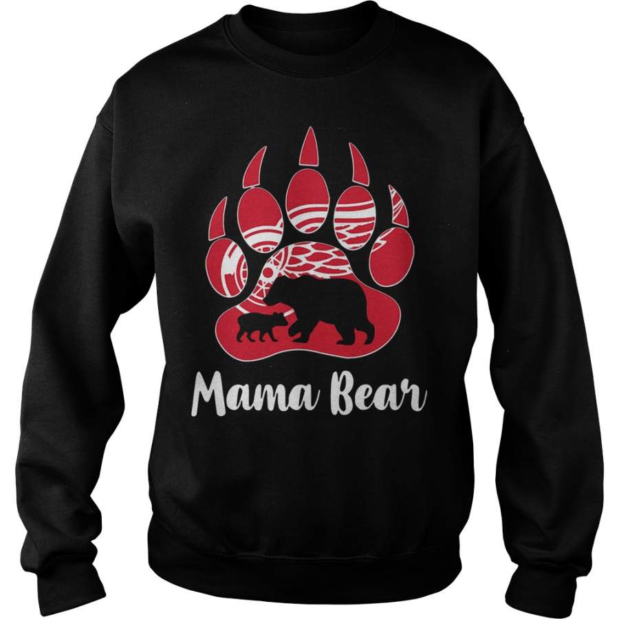 Detroit Red Wings Mama Bear Paw Sweatshirt