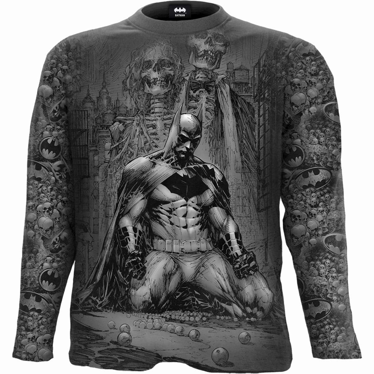 Batman – Vengeance Wrap – Allover Longsleeve T-Shirt Black