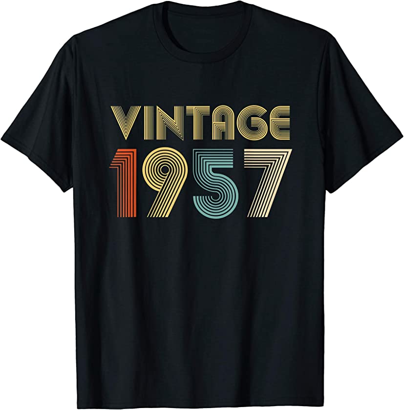 1957 64th Birthday Vintage Retro Womens Men’s T-Shirt