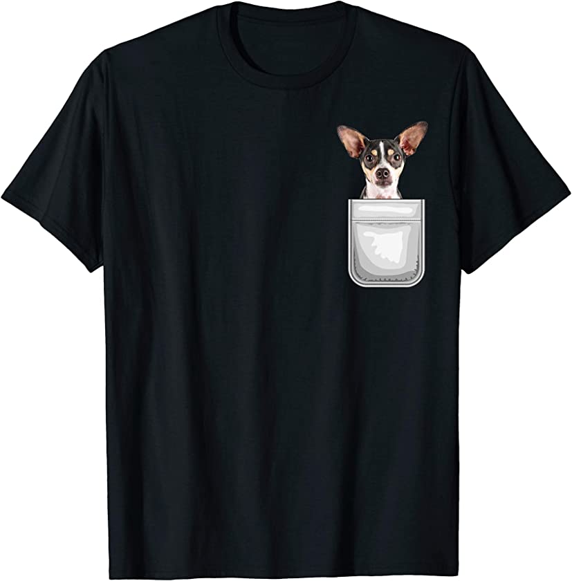 Rat Terrier Puppy Dog in Your Pocket T-Shirt