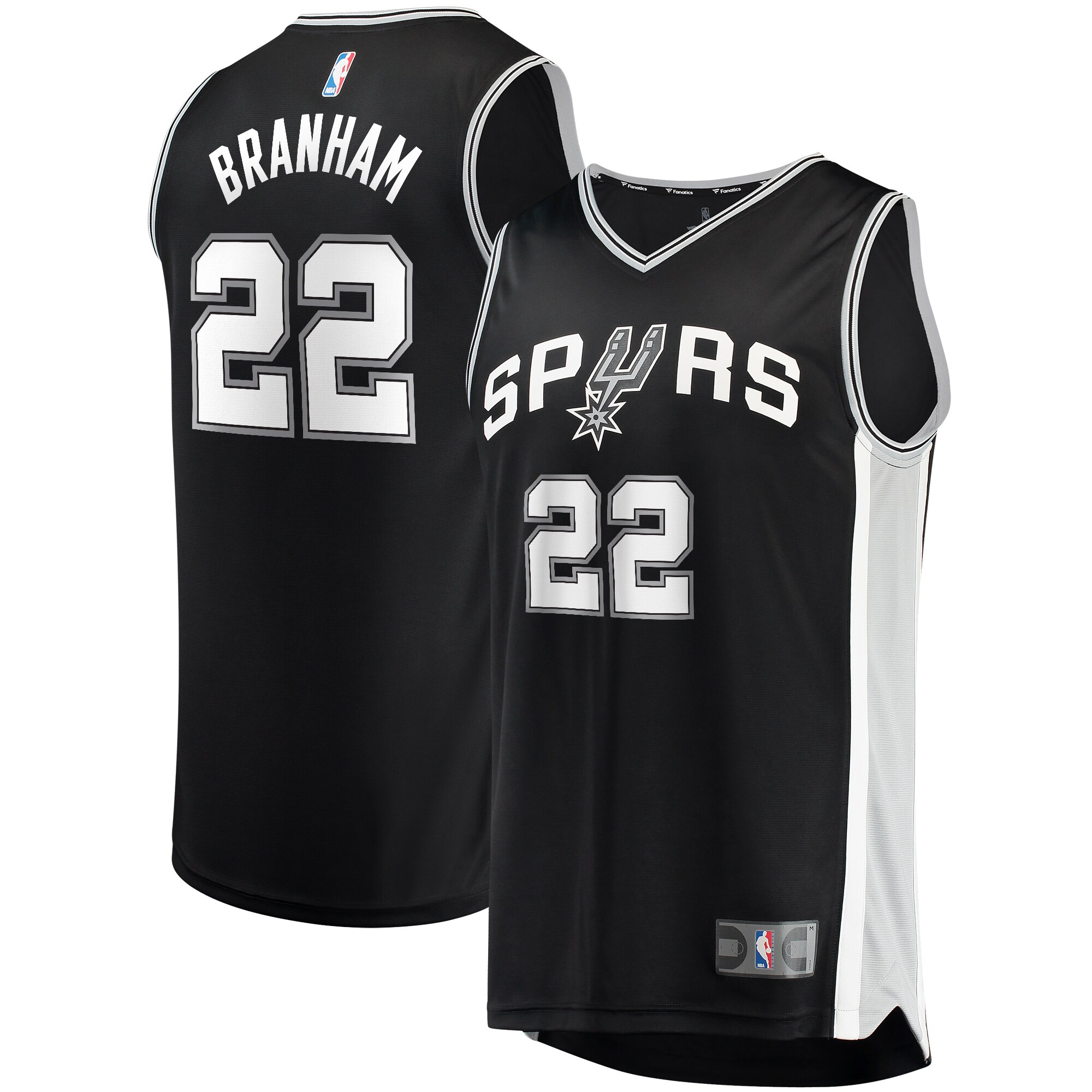 Malaki Branham San Antonio Spurs Fast Break Player Jersey – Icon Edition – Black