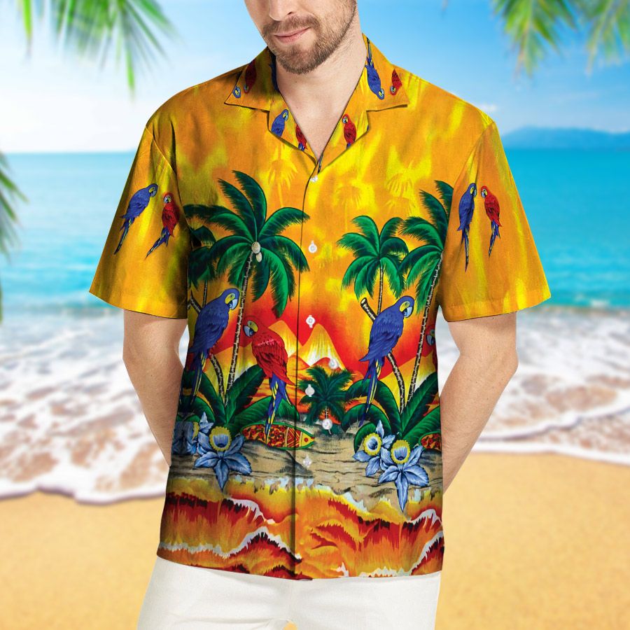 Parrot Hawaiian Shirt Ha74602