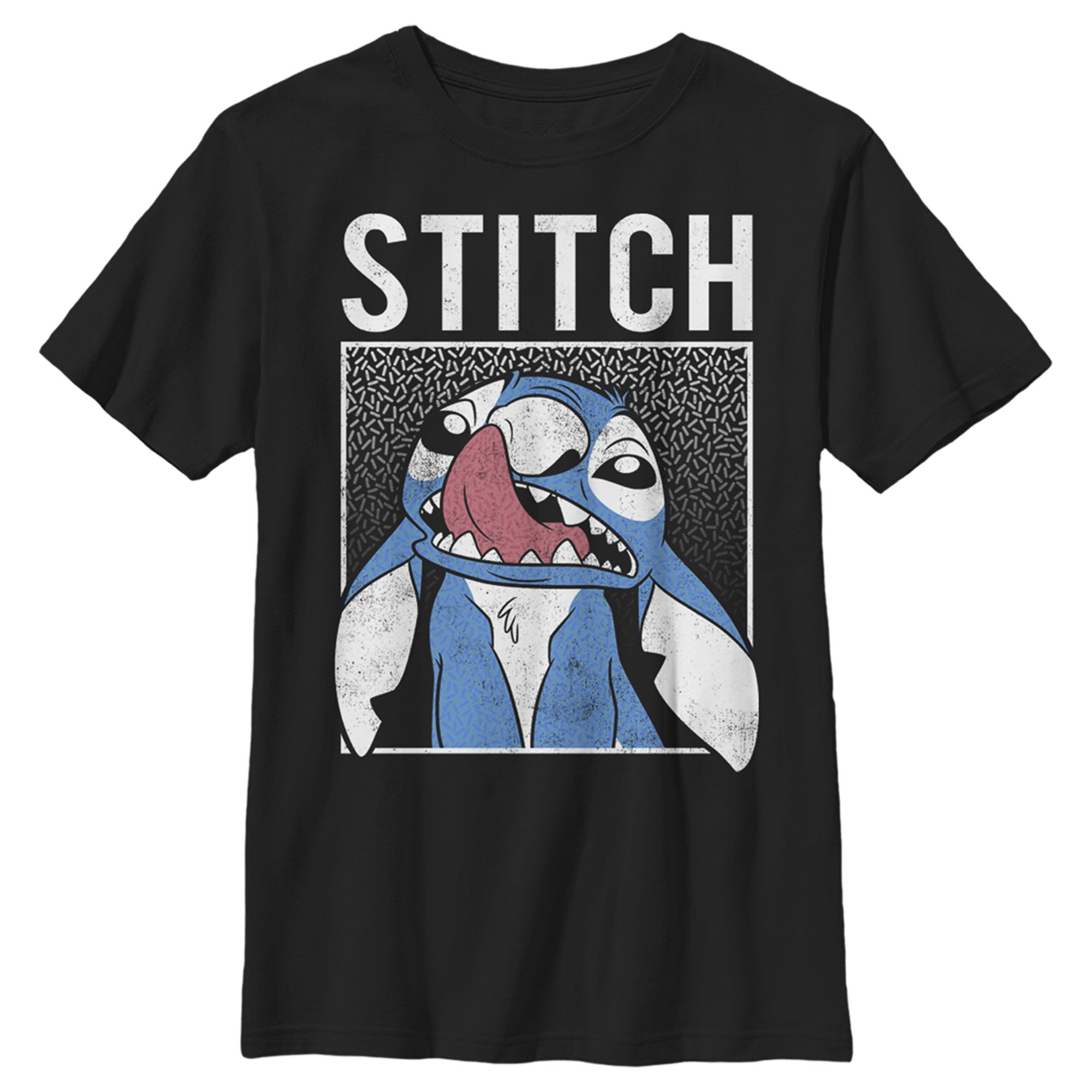 Boy’S Lilo & Stitch Distressed Stitch T-Shirt