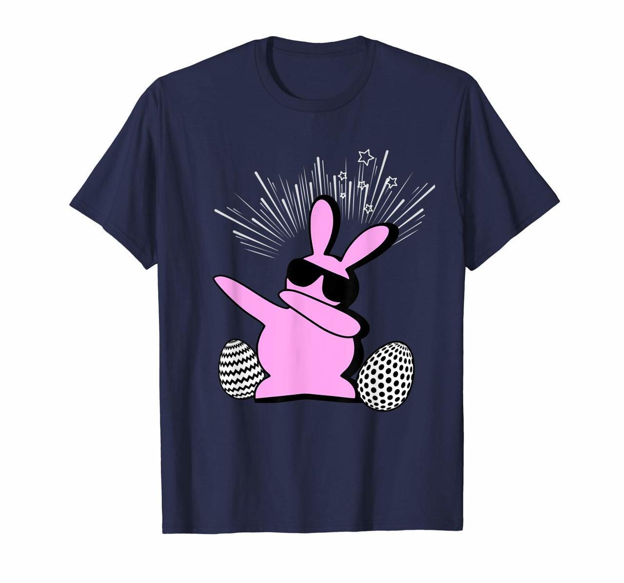 Dabbing Bunny Easter Shirt Tshirt T-Shirt Boys Girls Adults