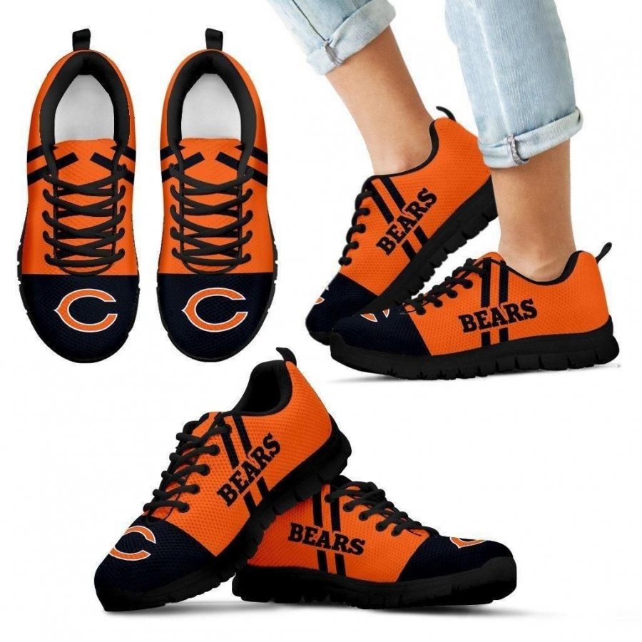 Line Stripe Logo Bottom Chicago Bears Sneakers #856