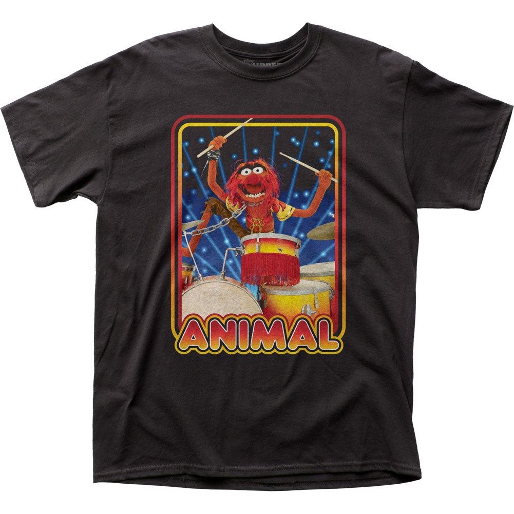 The Muppets Animal Mens T Shirt Black Sale