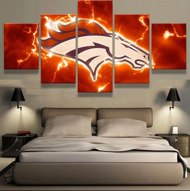 Denver Broncos Sports Wall Decor Art Canvas Printing