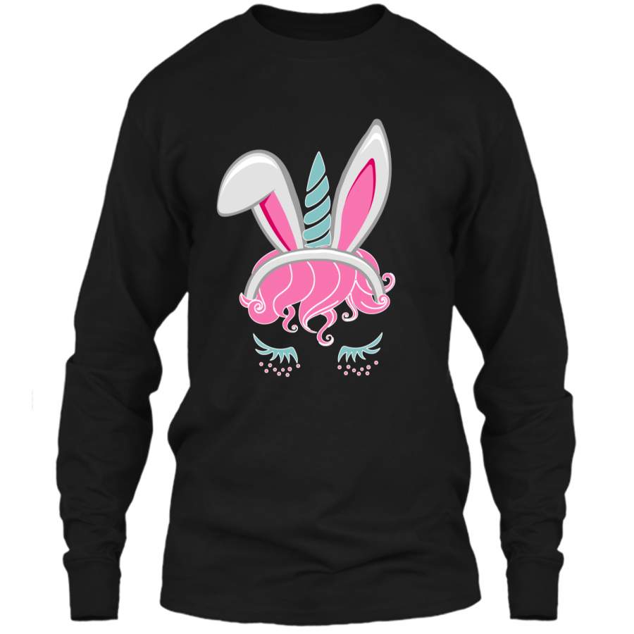 Bunnicorn Unicorn Bunny Easter Shirt for Rabbit lovers LS Ultra Cotton Tshirt