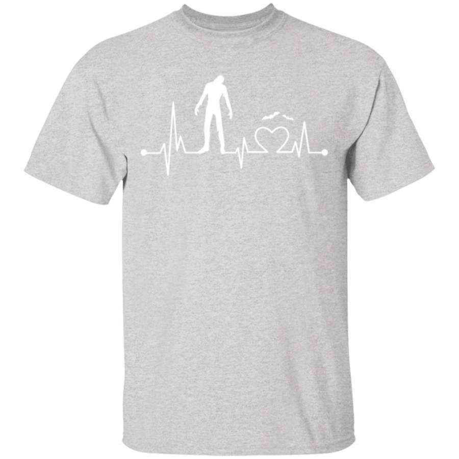 Halloween Zombies Heartbeat T-Shirt