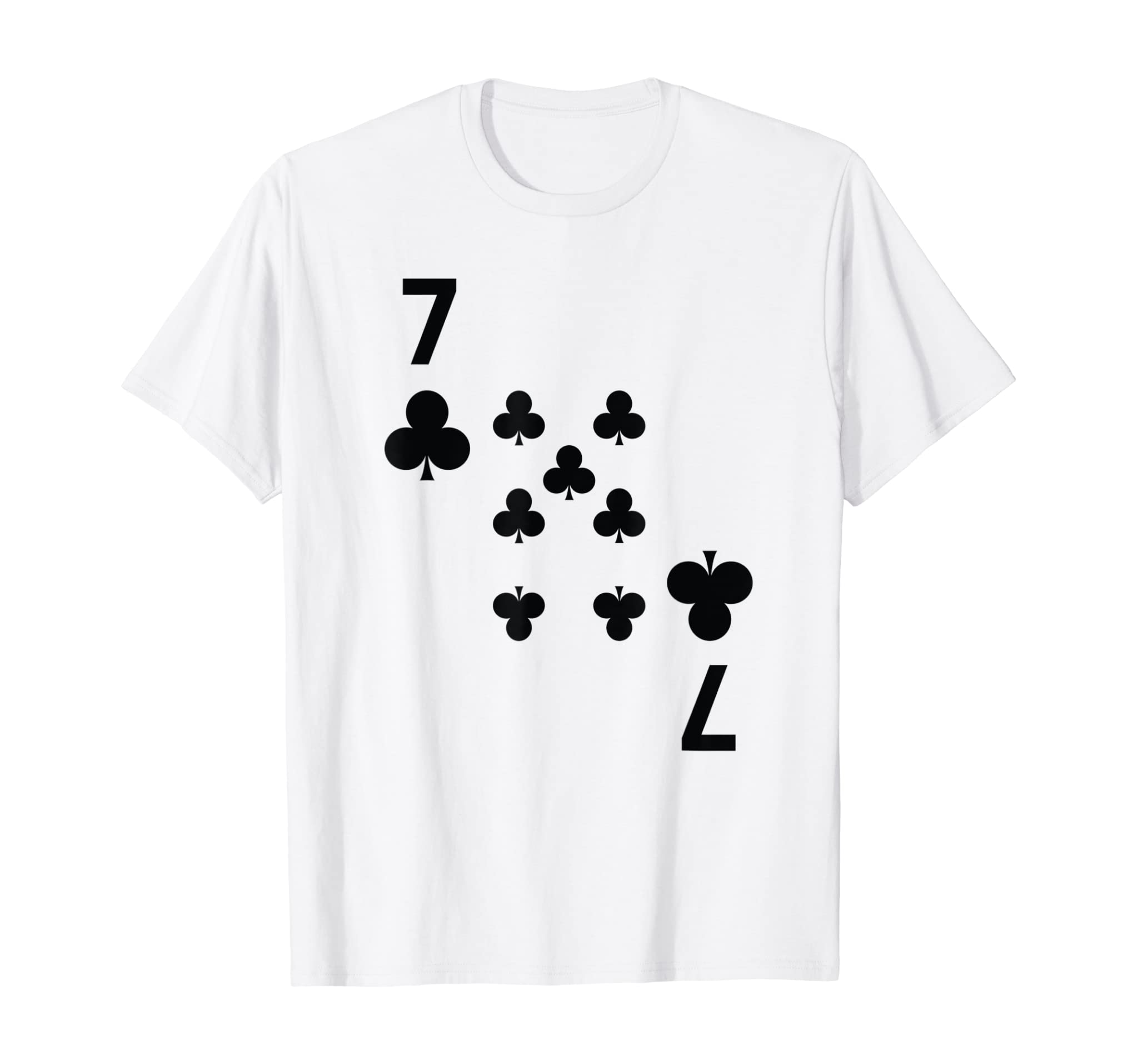 Seven of Clubs Tshirt poker playing card costume tee shirt T-Shirt