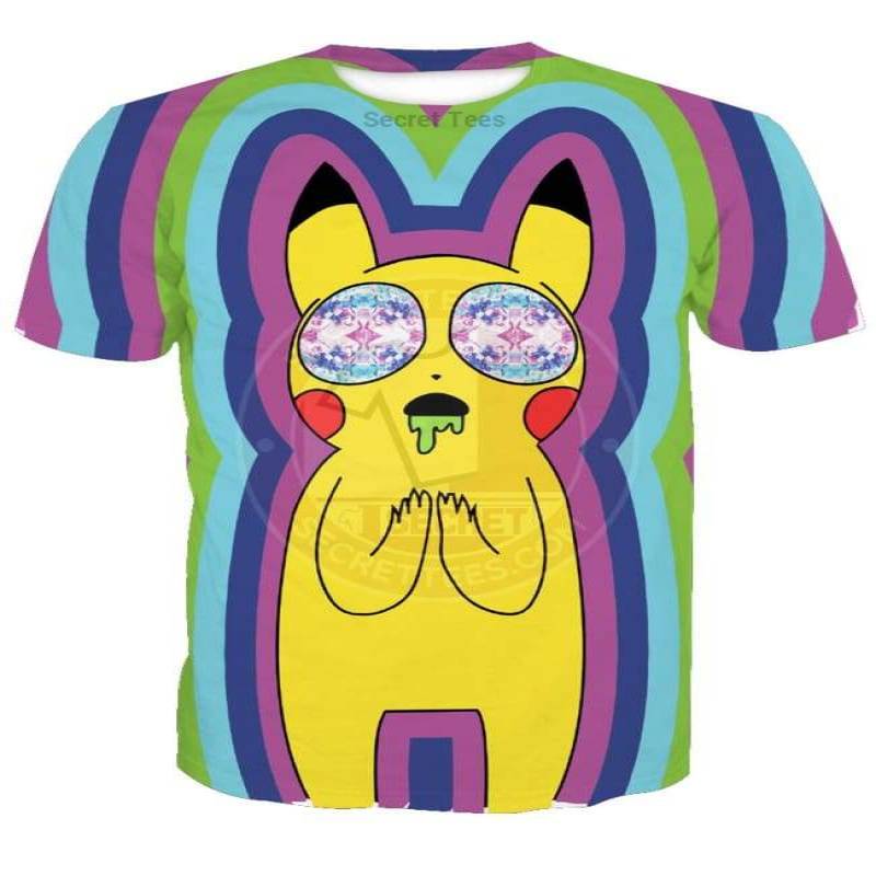 Sick Pikachu on Acid 3D T-shirt