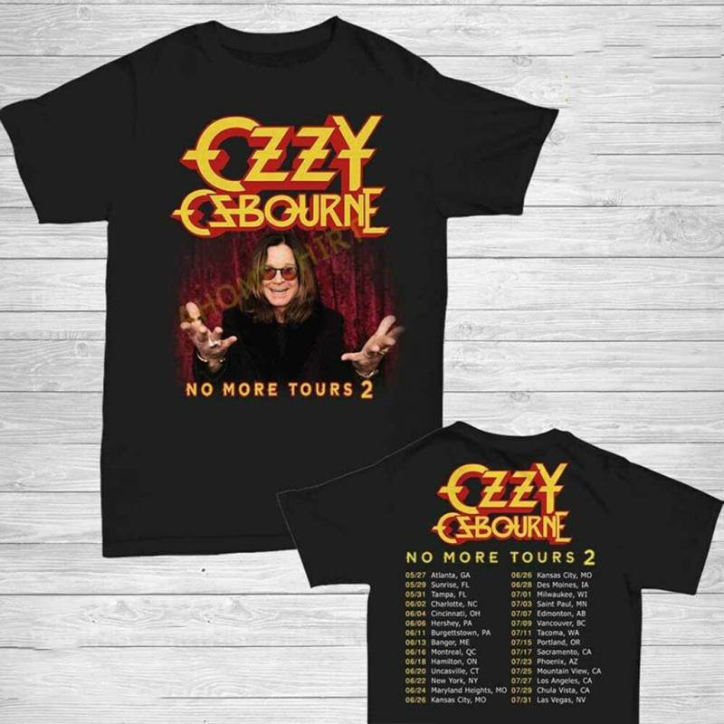 Ozzy Osbourne 2020 No More Tours 2 Black 2 Side T-Shirt