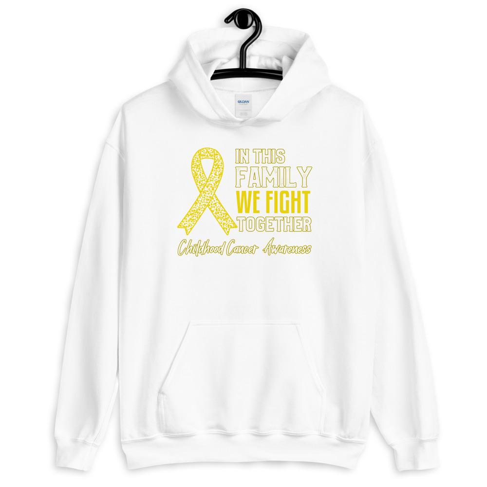 Childhood Cancer Awareness In This Family We Fight Together Hoodie