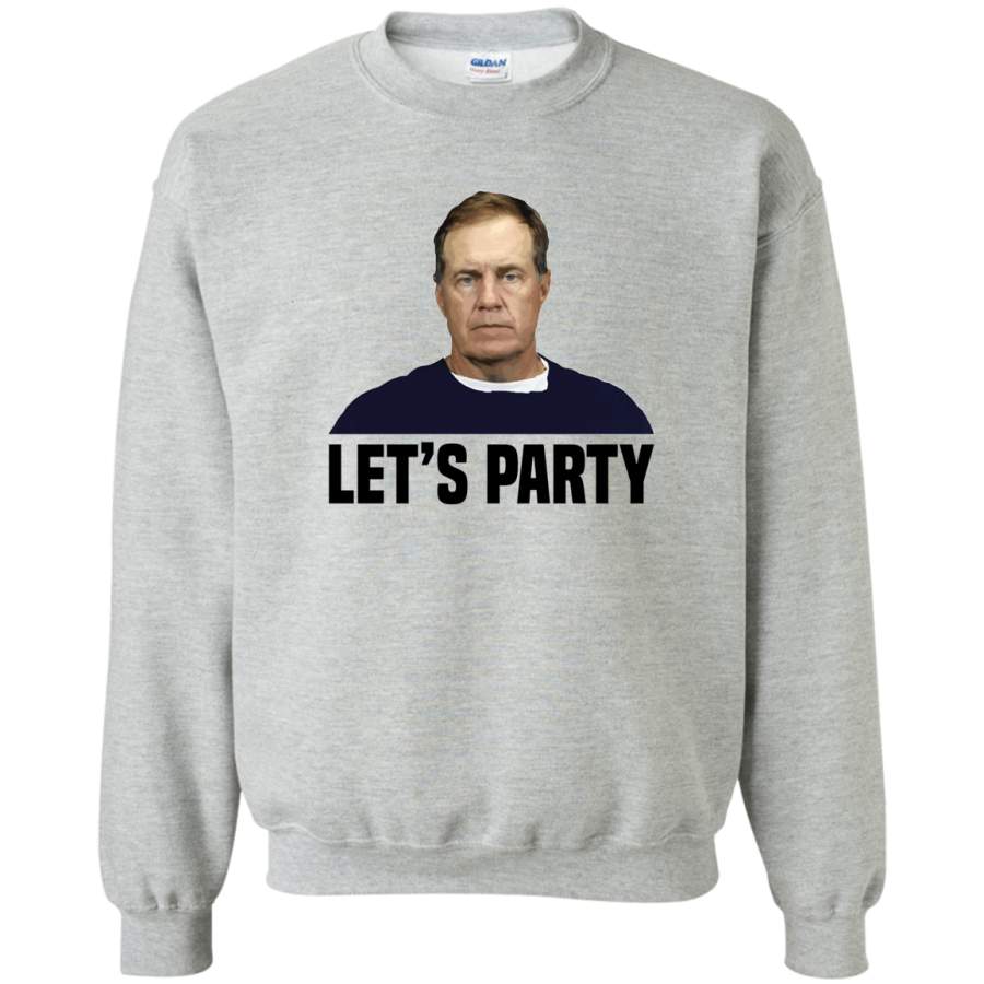 AGR Lets Party – Bill Belichick Crewneck Pullover Sweatshirt