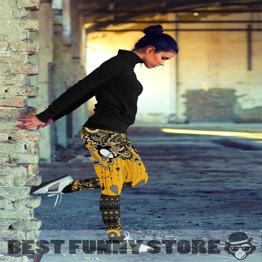 Simple Boho Pittsburgh Penguins Leggings