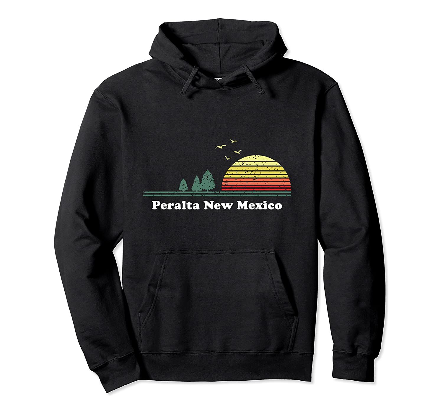 Vintage Peralta, New Mexico Sunset Souvenir Print Pullover Hoodie, T-Shirt, Sweatshirt