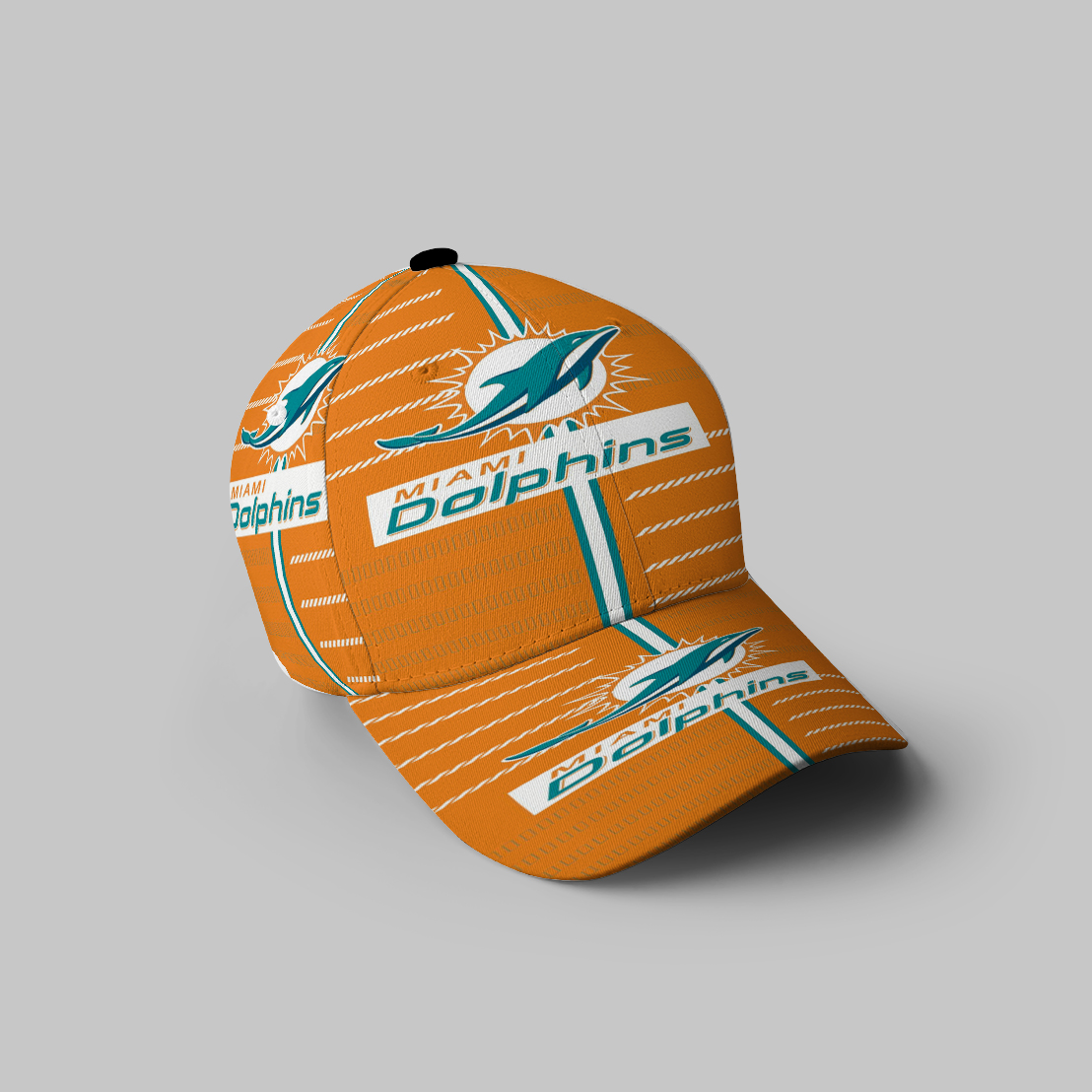 Miami Dolphins Logo 10 3D Printing Baseball Cap Classic Hat