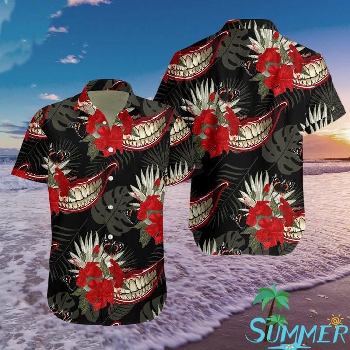 Joker Aloha Hawaii Graphic Print Short Sleeve Hawaii Casual Shirt Ha46321