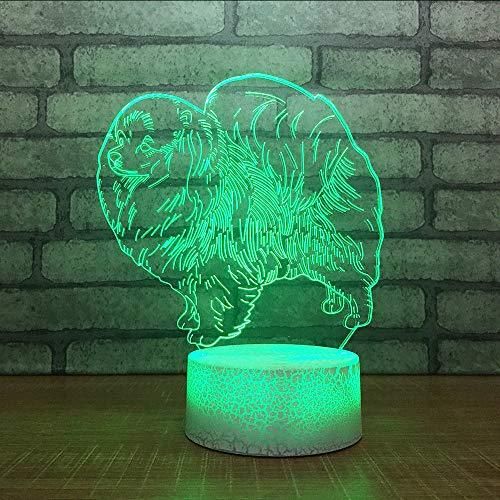 Love To Pet Cute Puppy Design 3D Illusion Night Light Led Light