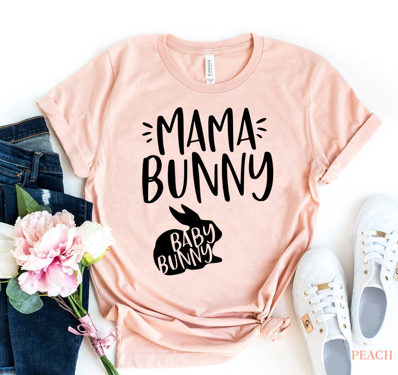 Mama Bunny Shirt, Baby Bunny Shirt, Mama To Be Tshirt, Pregnancy Reveal, Mothers Day Gift, Mom Easter, Momma Bunny Shirt, Expecting Mom Top