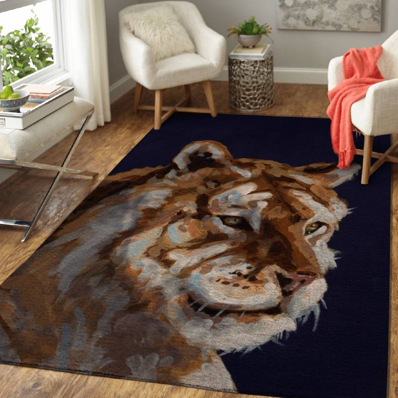 expressionist tiger – Animals Area Rug Carpet