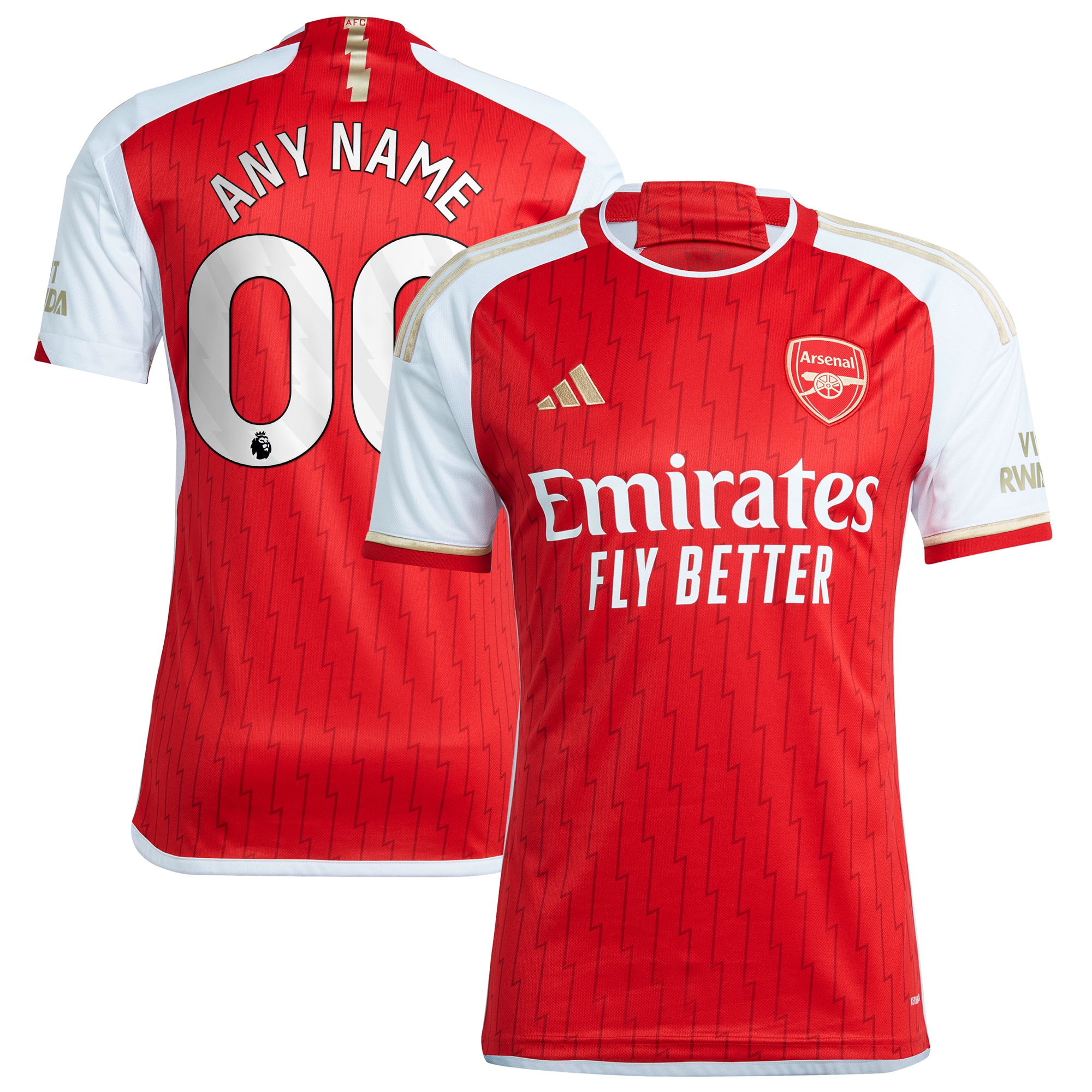 Arsenal 2023/24 Home Replica Custom Jersey – Red