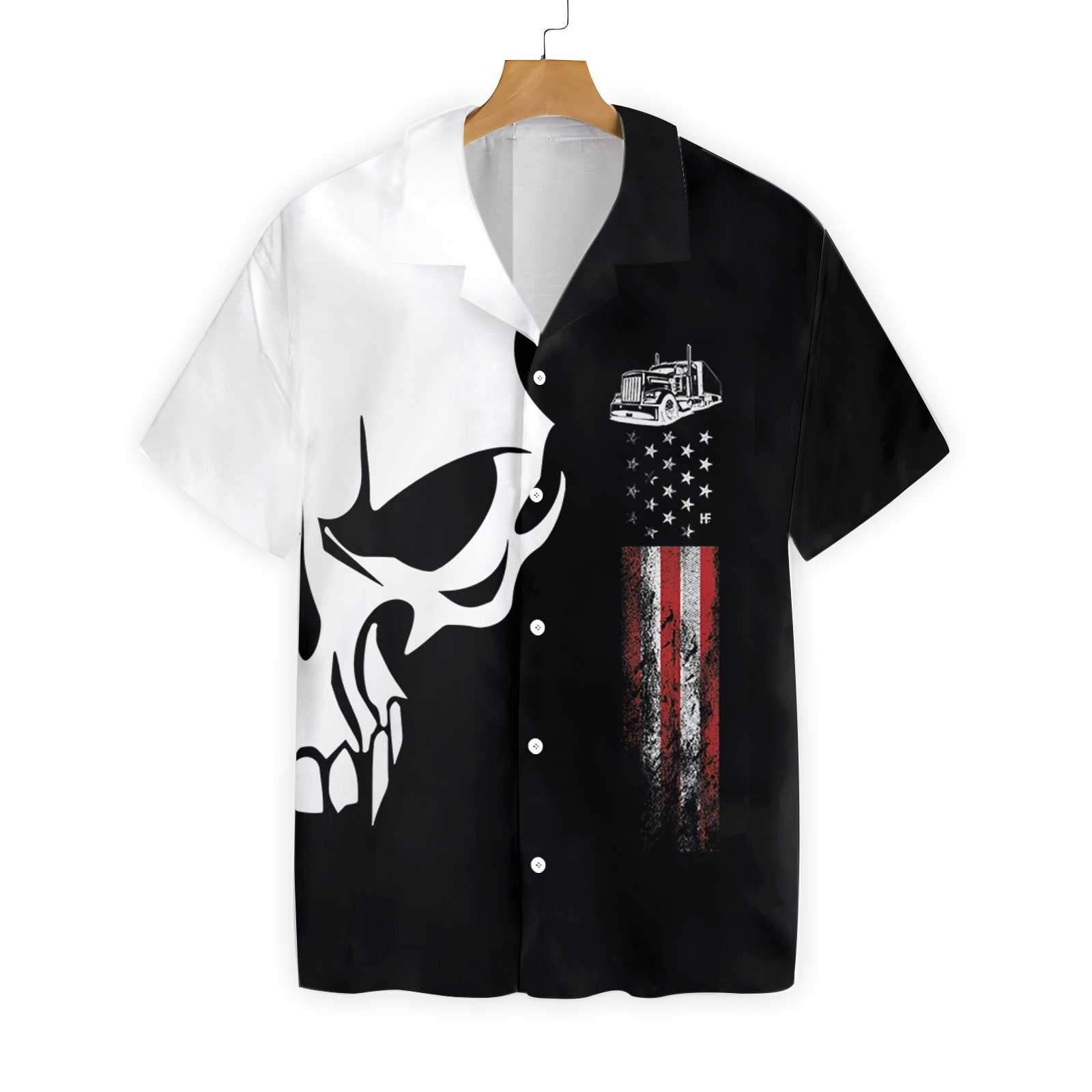 Trucker Proud Skull 3 Ez12 0303 Hawaiian Shirt