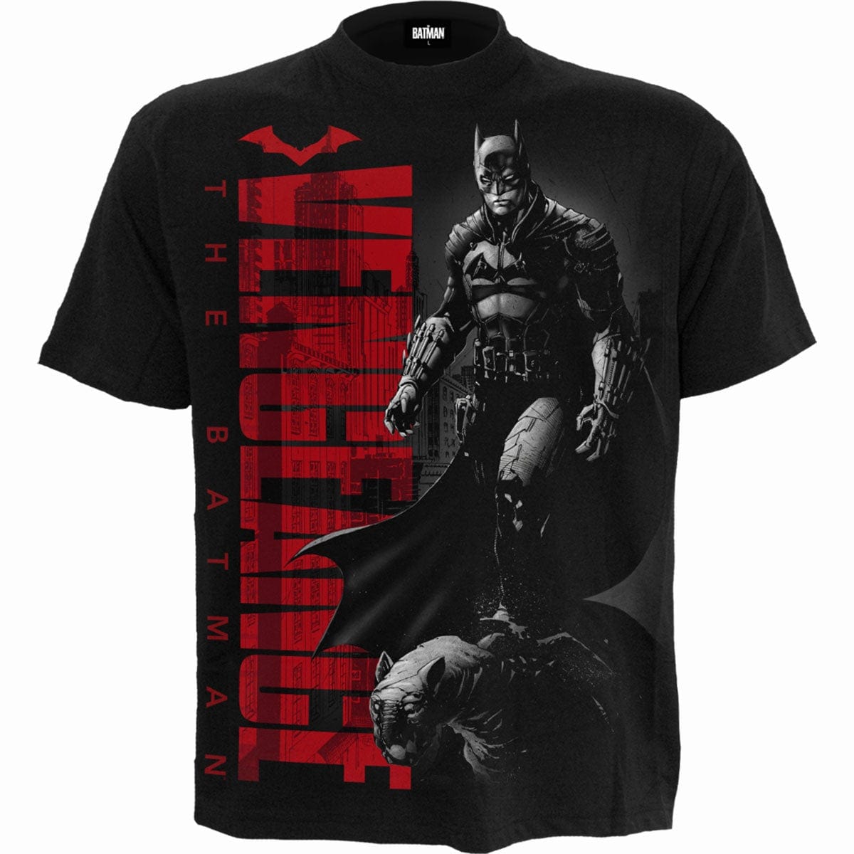 The Batman – Comic Cover – Front Print T-Shirt Black