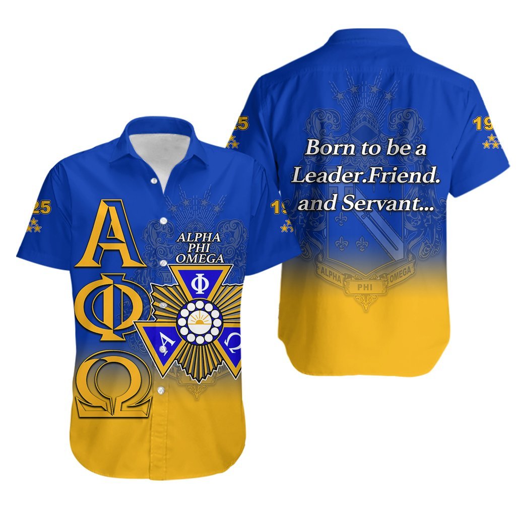 Alpha Phi Omega Hawaiian Shirt Motto Lt6