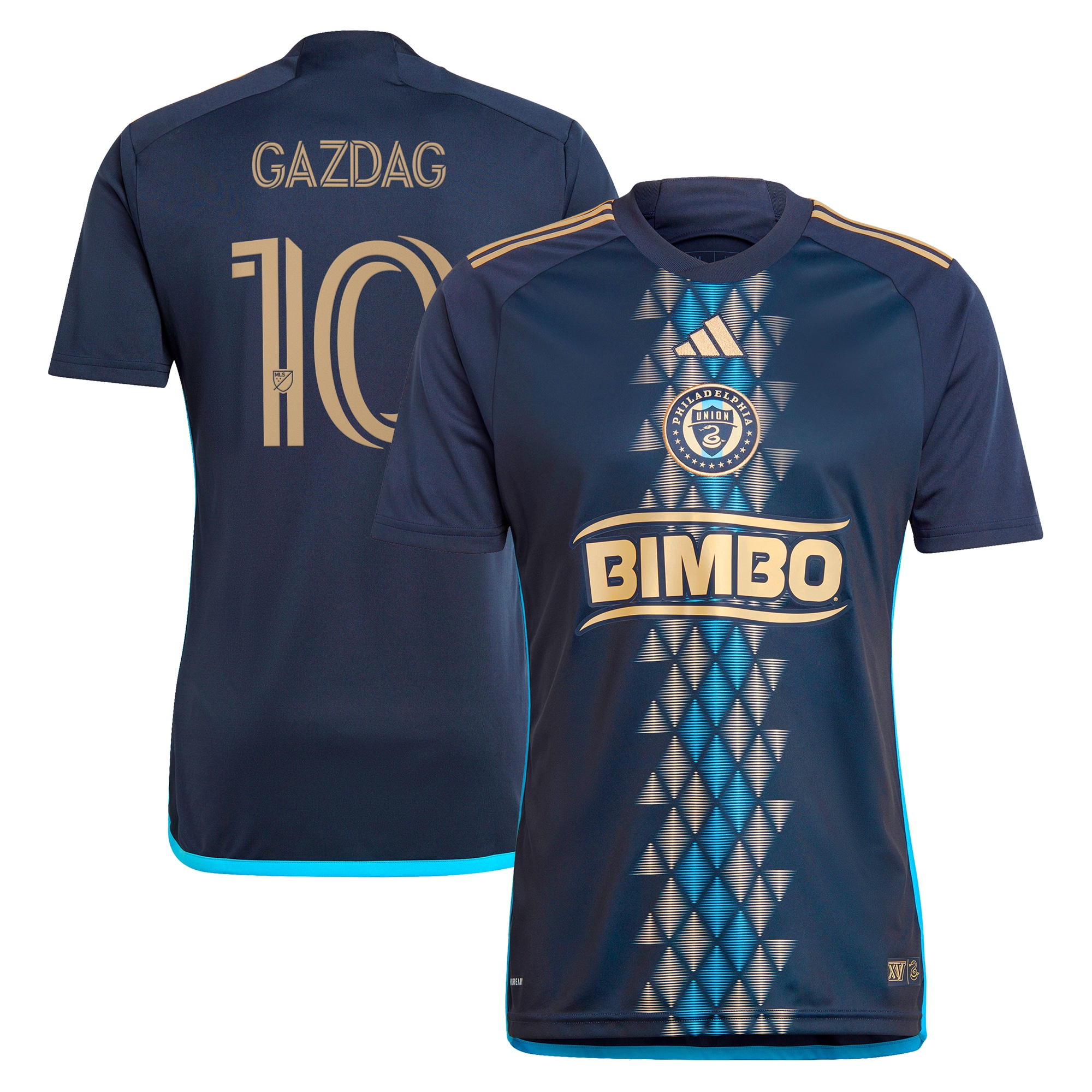 Daniel Gazdag Philadelphia Union 2024 The XV Kit Replica Player Jersey  Navy