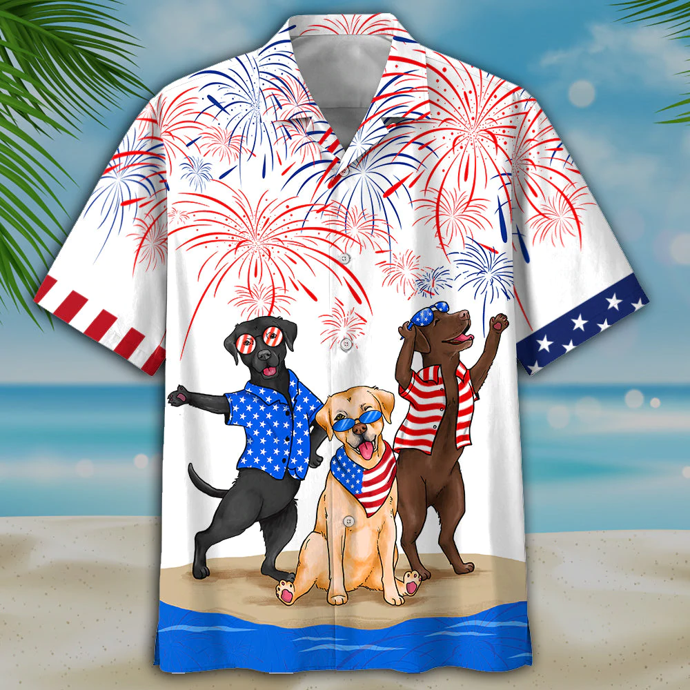 Labrador Hawaii Shirts Independence Is Usa Patriotic Hawaii Shirt Ha98200