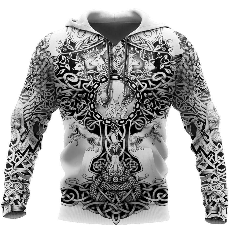 3D All Over Printed Sons Of Vikings Hoodie