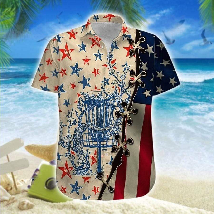 American Disc Golf Stars Hawaiian Shirt | Unisex | Adult | Hw7420