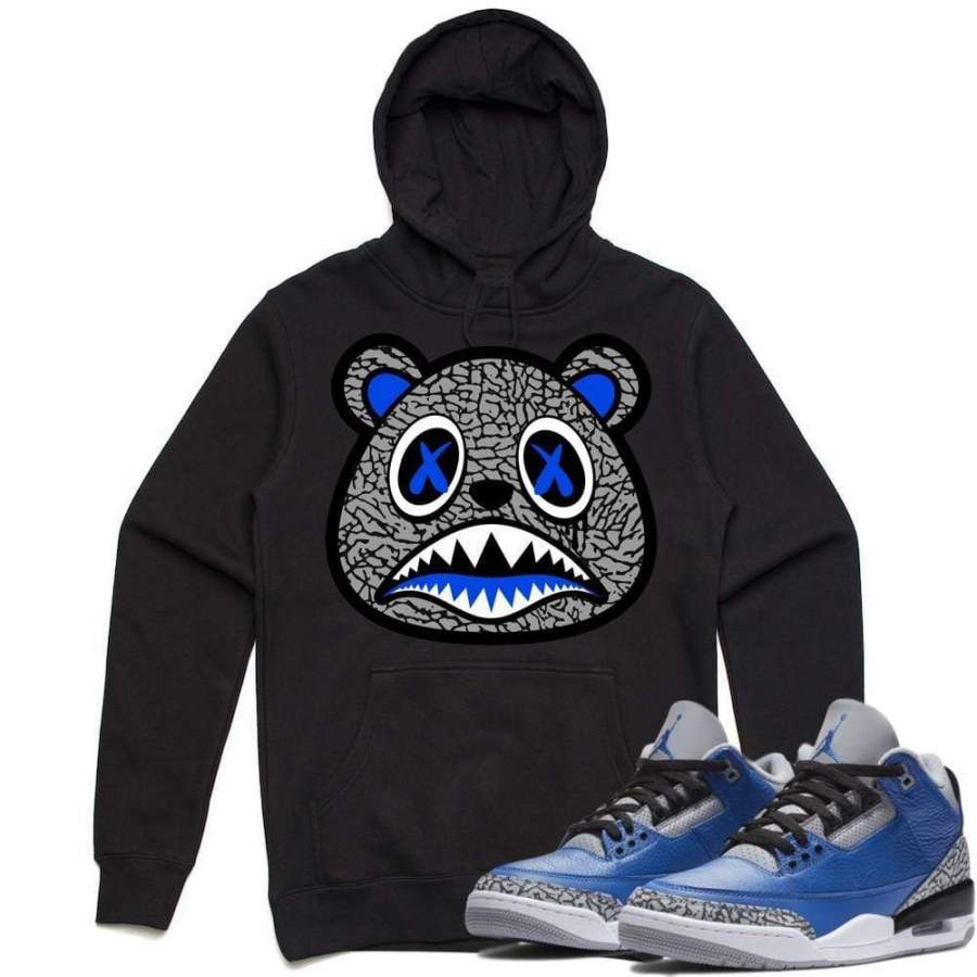 ROYAL ELEPHANT BAWS Sneaker Hoodie – Jordan 3 Varsity Royal Cement