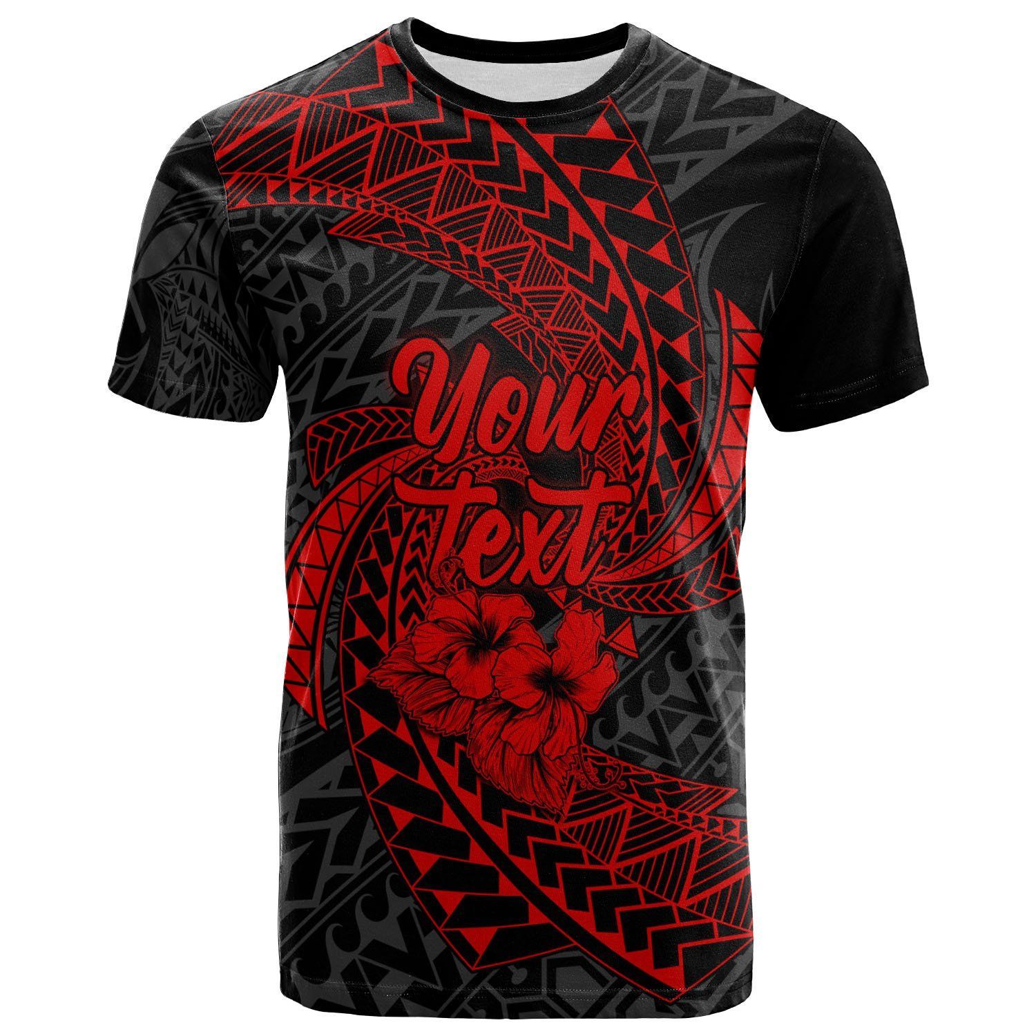 Polynesian Hawaiian Personalized Name Red Unisex All Over Print Onaif Ha64320