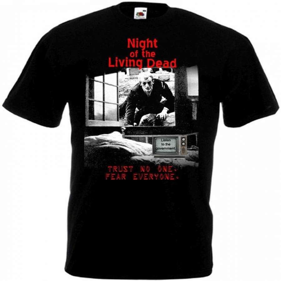 Night Of The Living Dead Movie Poster T Shirt Black All Sizes