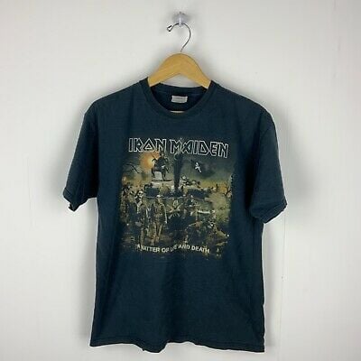 2006 Iron Maiden A Matter Of Life And Death Vintage Tshirt   Rock Band 9962