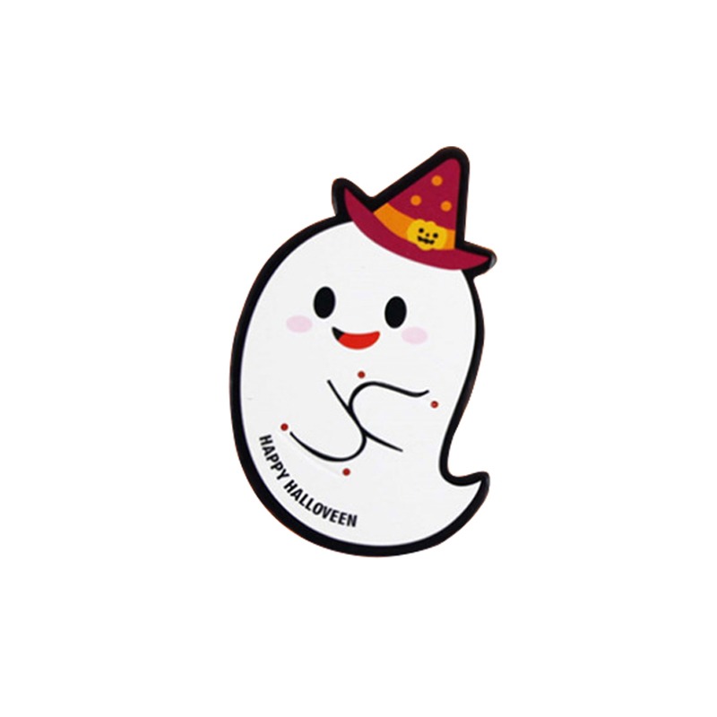 50pcs Ghost Pumpkin Style Paper Cards DIY Halloween Gift Candy Decorations Lollipop Cards Children Day Party Suppliers alx