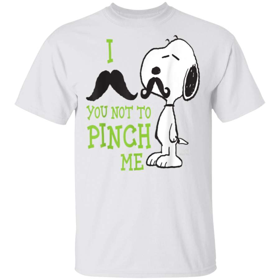 Peanuts Snoopy I Mustache You Not To Pinch Me T-Shirt