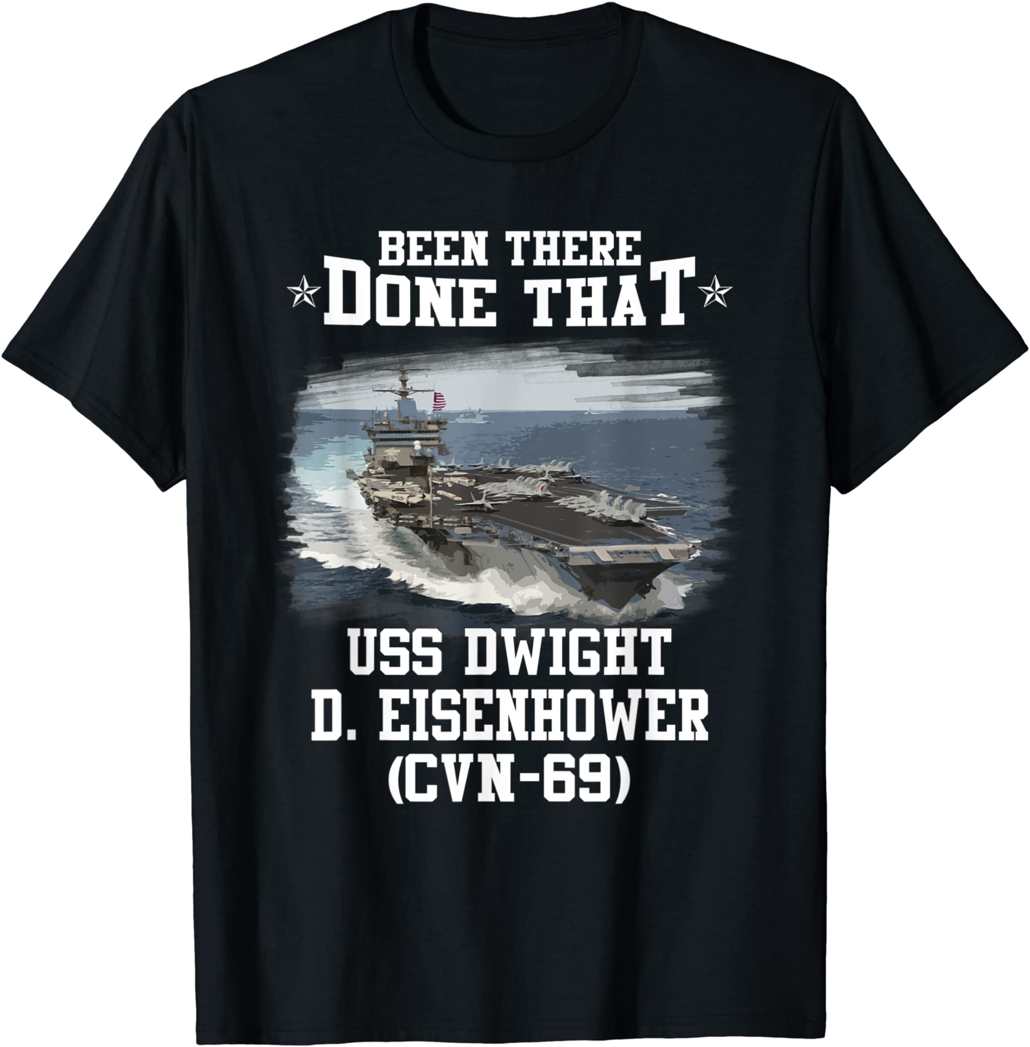 USS Dwight D. Eisenhower CVN-69 Aircaft Carrier Father Day T-Shirt