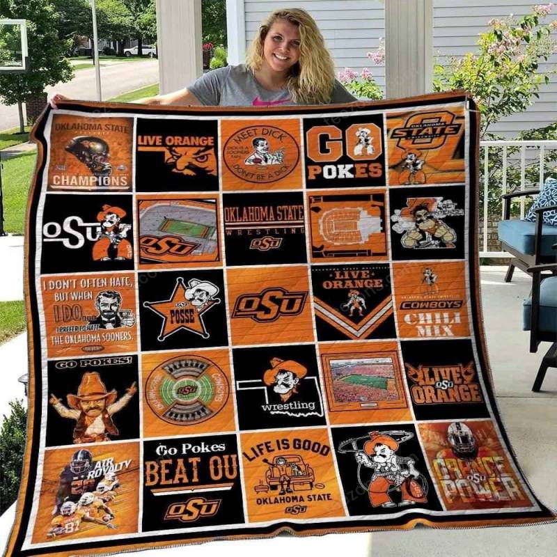 Oklahoma State Cowboys Ver2 Blanket TH1507 Quilt