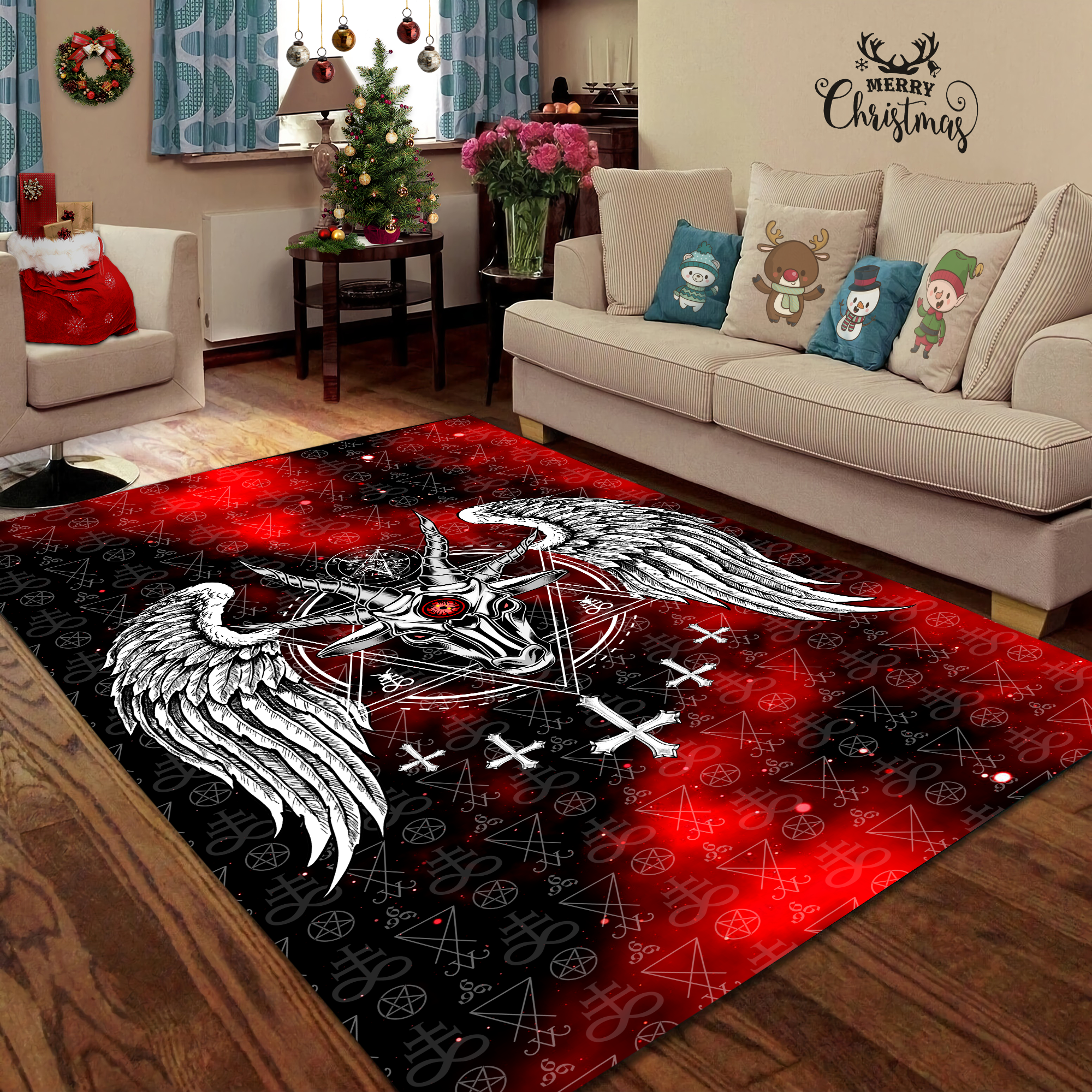 3D All Over Printed Santanic Rug XT