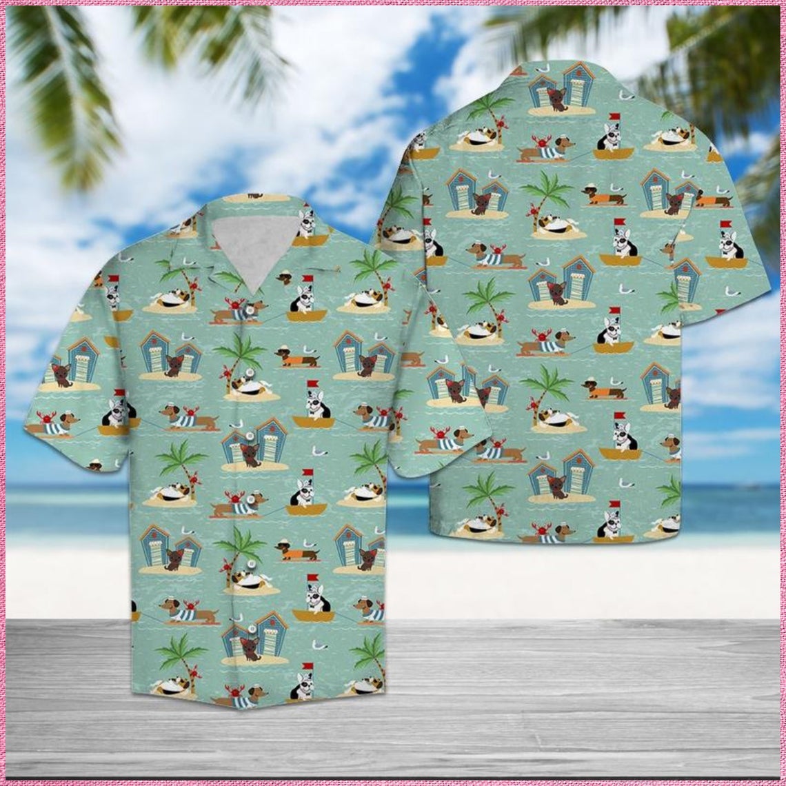 Dog On Vacation Hawaii Shirt Made In Summer Beach Shirts Ha36797