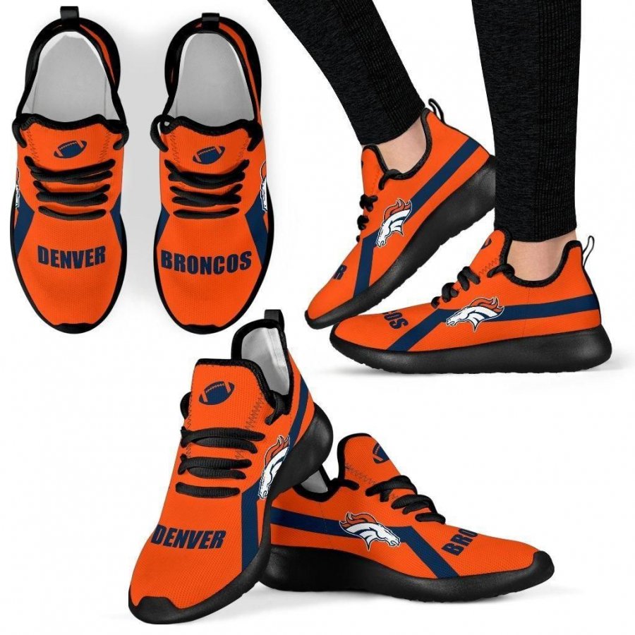 Denver Broncos Mesh Knit Sneakers Shoes